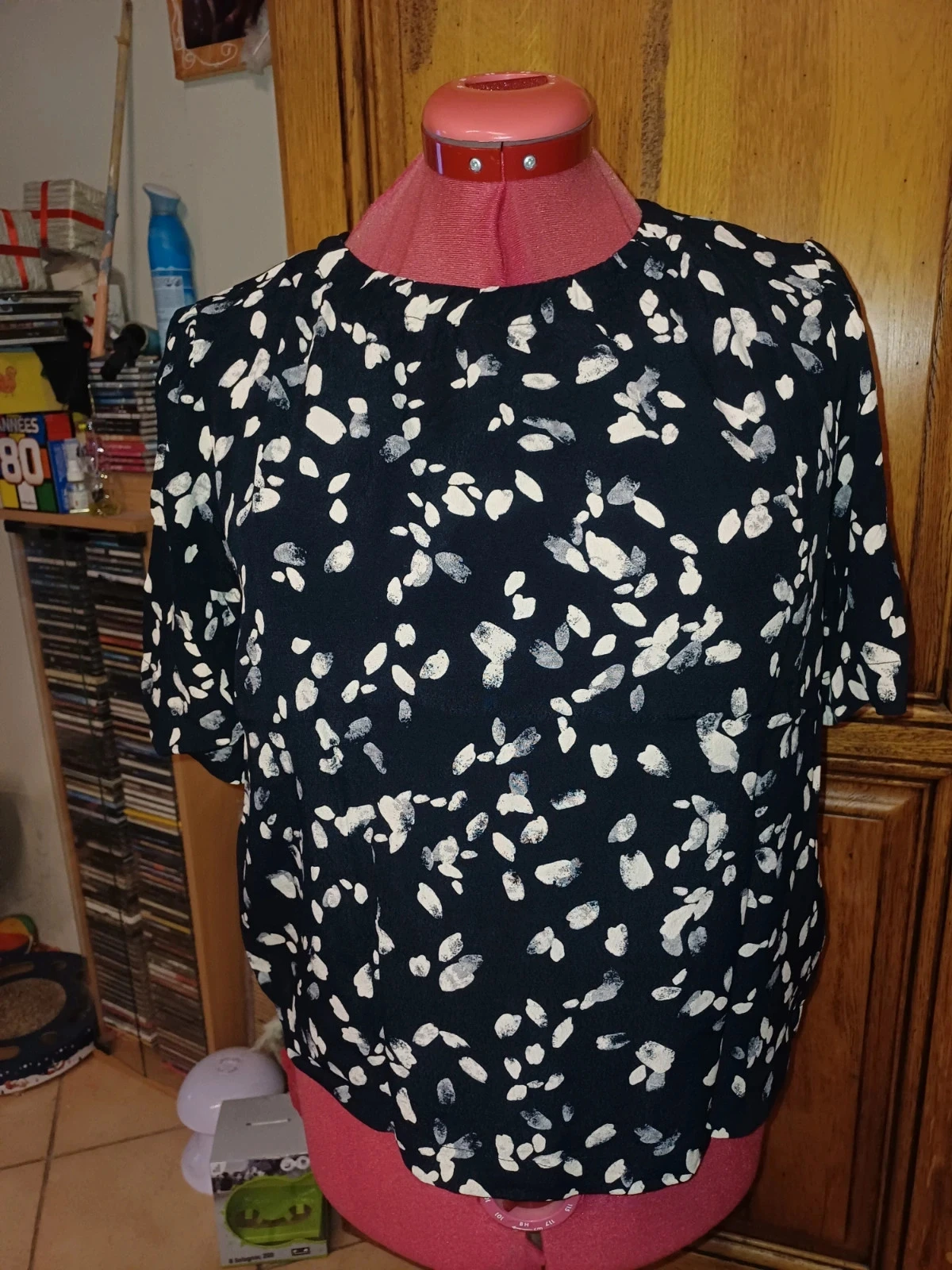 Zwarte en witte blouse nieuw merk C&A maat 38/40 – photo 2